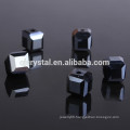 cube shape and grey color glass bead wholesale
